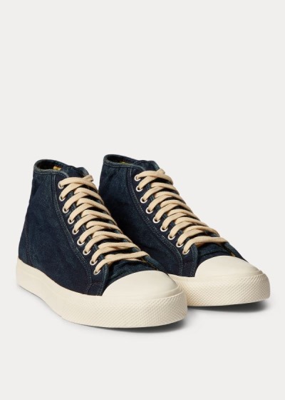 Ralph Lauren Mayport Lærred Sneakers Herre Danmark (ODJRY2158)